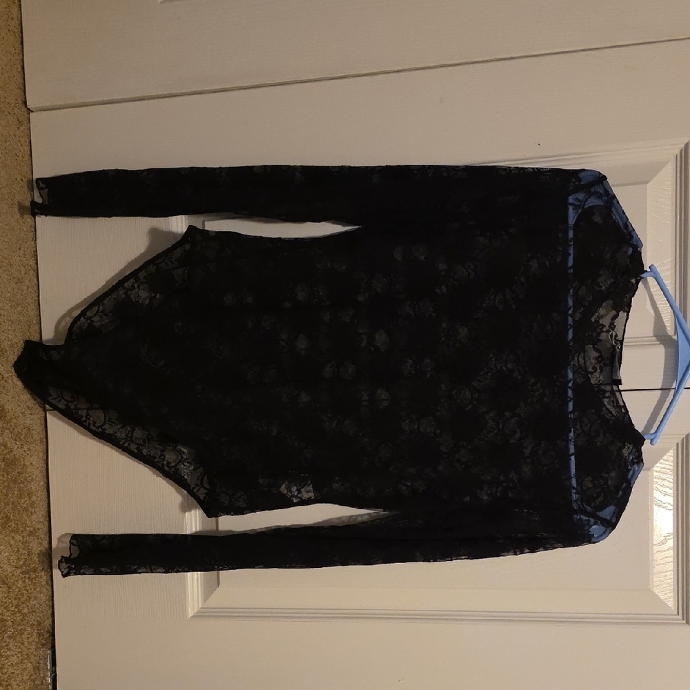 Zara Black Lace Bodysuit